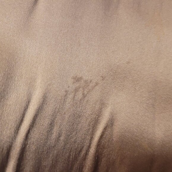 Vintage Suzelle Silk Outfit 3 Pcs Gold Tank Pants Crochet Tunic Metallic Large - Picture 11 of 13